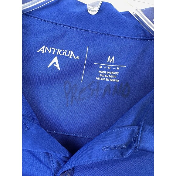 New York Giants Antigua Polo Shirt Men's M Royal Blue Lightweight Logo - Picture 3 of 8